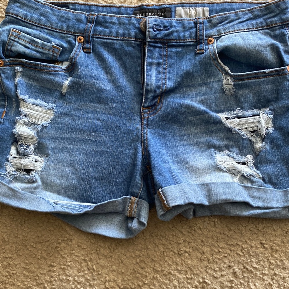 Aeropostale ripped Jean shorts